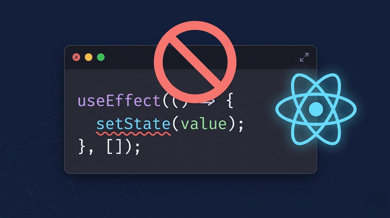 useEffect 안에서 setState 하지 마세요 — React가 말하는 이유